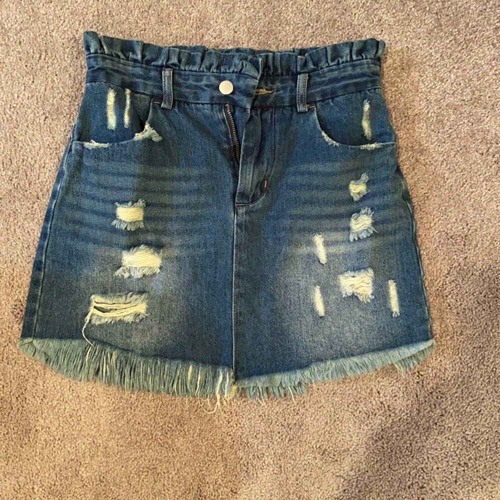 Jean miniskirt